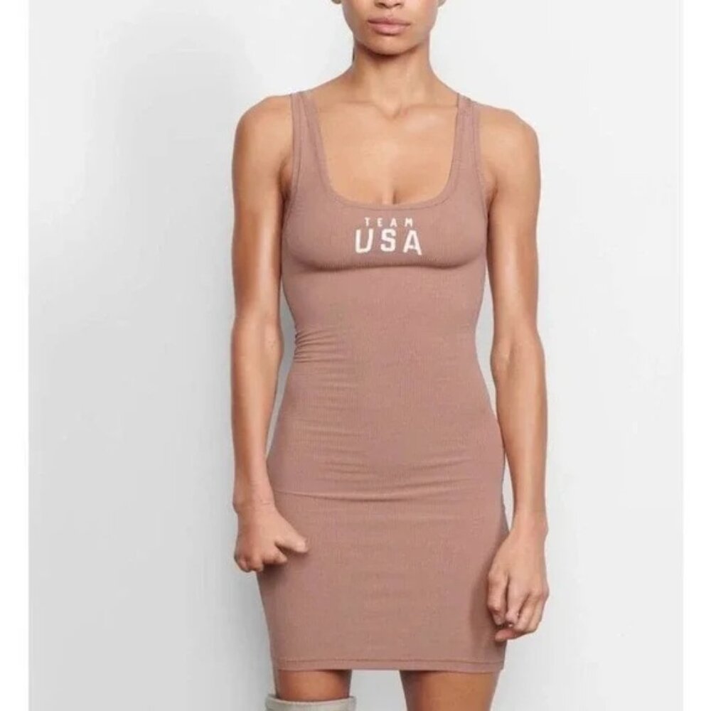 NWT SKIMS Team USA Olympic Tank Dress - Sienna - SZ. XL
